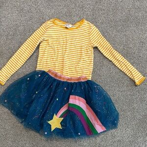 Hanna Andersson Yellow and Blue Kids Matching Set